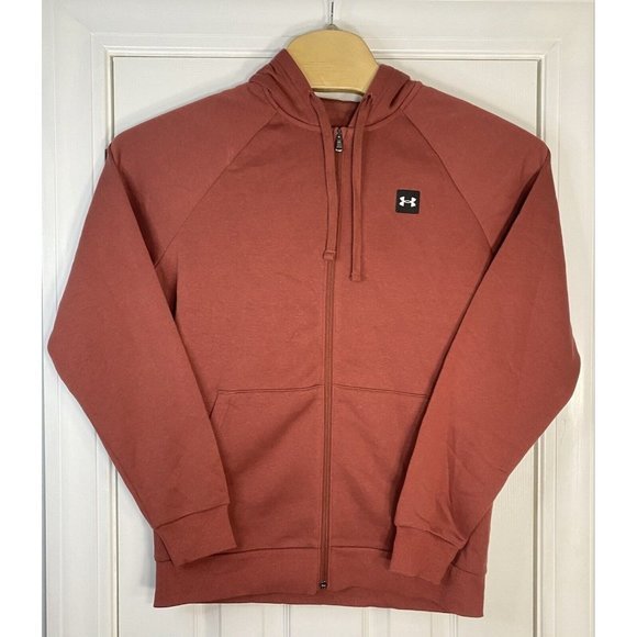 Under Armour Other - Under Armour Mens‎ Rival Fleece Loose Cold Gear Sweatshirt Size Medium Brick Red